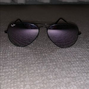 Purple Mirrored Ray-Bans